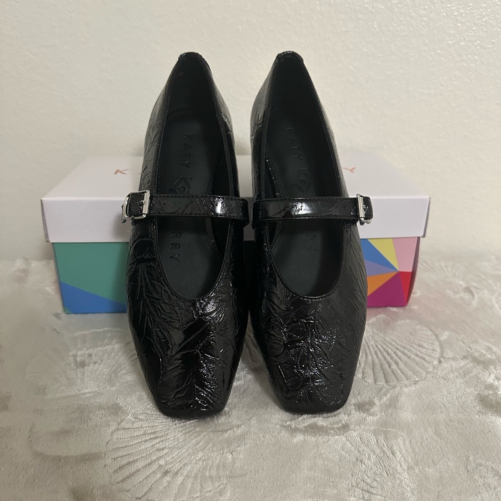 Katy Perry Collections The Evie Mary Jane | Glossy Black Flats
